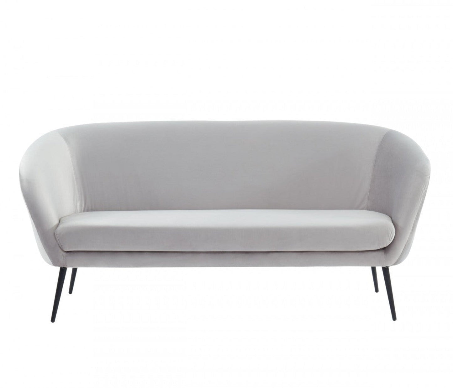 Modway Furniture 75" Light Gray Sofa with Stylish Black Legs - Durable, Comfortable Seating for Modern Living Spaces - 480908-HOMEROOTS