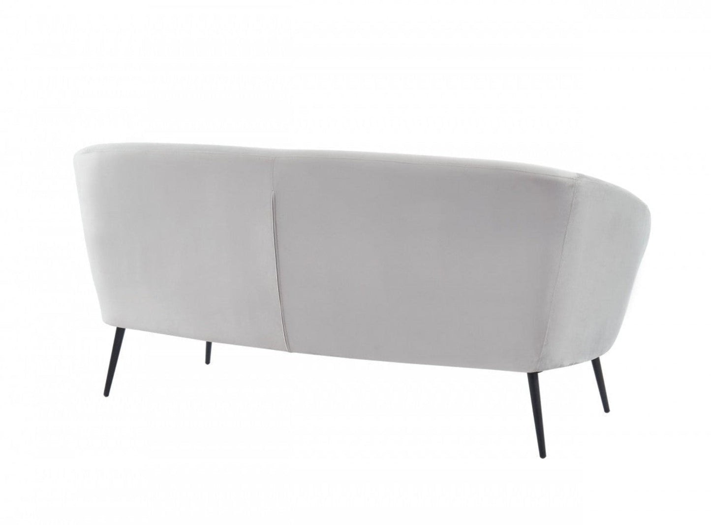 Modway Furniture 75" Light Gray Sofa with Stylish Black Legs - Durable, Comfortable Seating for Modern Living Spaces - 480908-HOMEROOTS