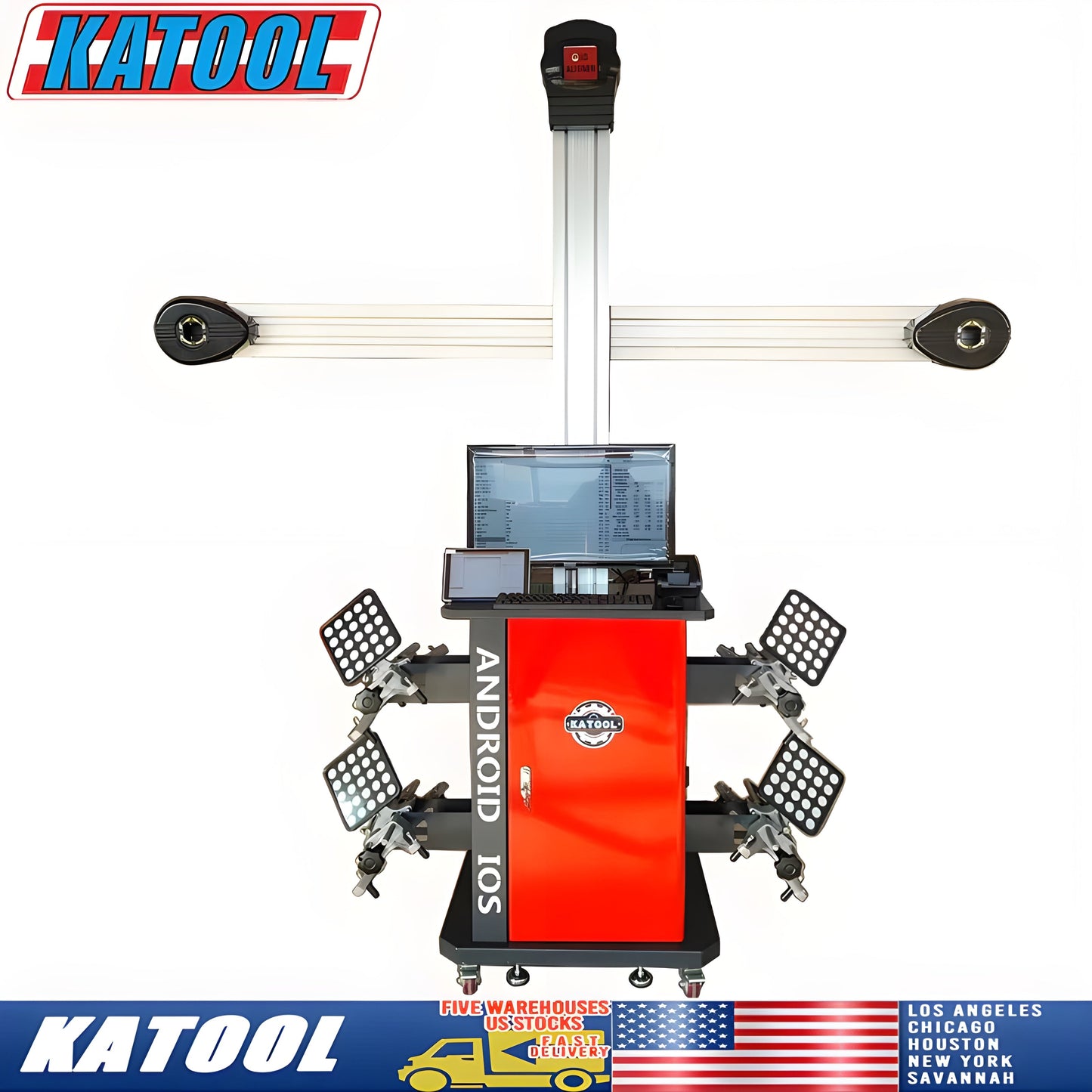 Katool Wheel Alignment Machine Full-Automatic Works on 2 Post & Scissor Lift - KT-AV9