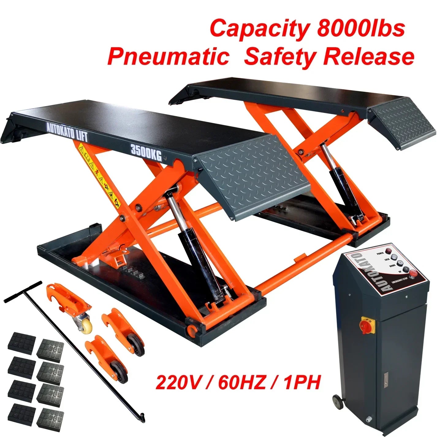 Katool Mid Rise Scissor Lift - KT-X80-PNEUMATIC