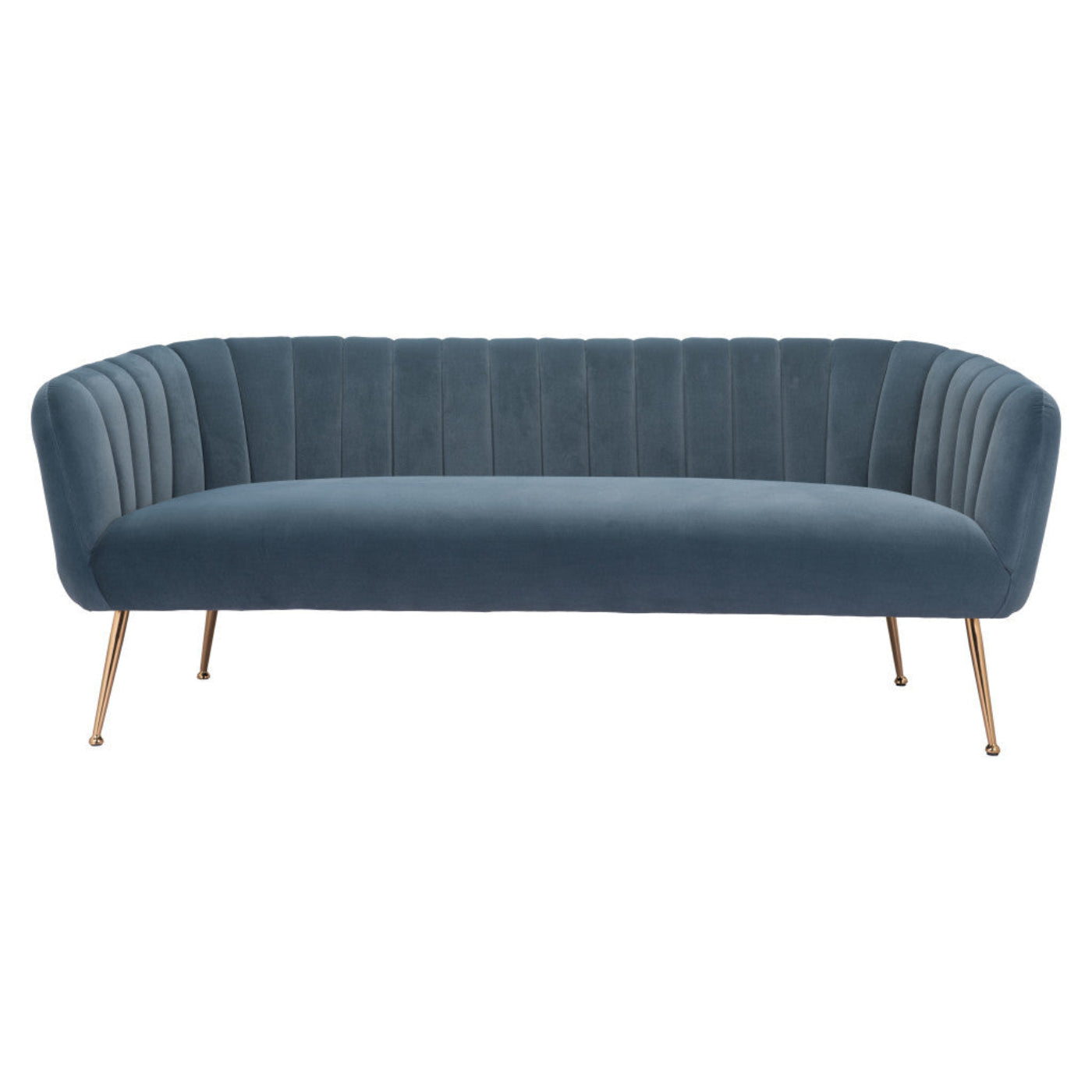 Modway Furniture 70" Gray Velvet Sofa with Luxurious Gold Legs – Stylish, Comfortable, and Perfect for Any Space! - 385937-HOMEROOTS