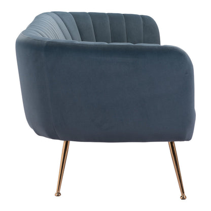 Modway Furniture 70" Gray Velvet Sofa with Luxurious Gold Legs – Stylish, Comfortable, and Perfect for Any Space! - 385937-HOMEROOTS