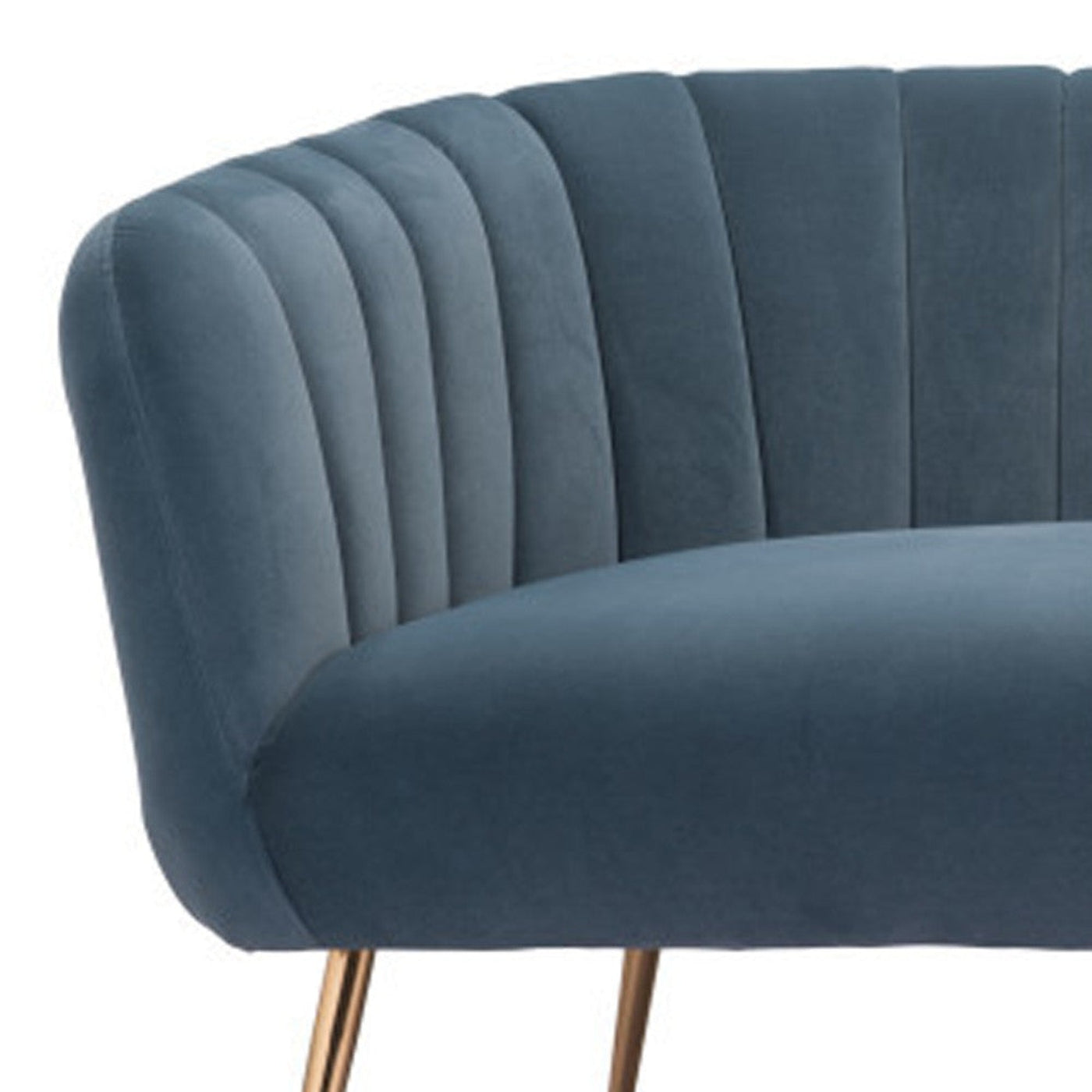 Modway Furniture 70" Gray Velvet Sofa with Luxurious Gold Legs – Stylish, Comfortable, and Perfect for Any Space! - 385937-HOMEROOTS