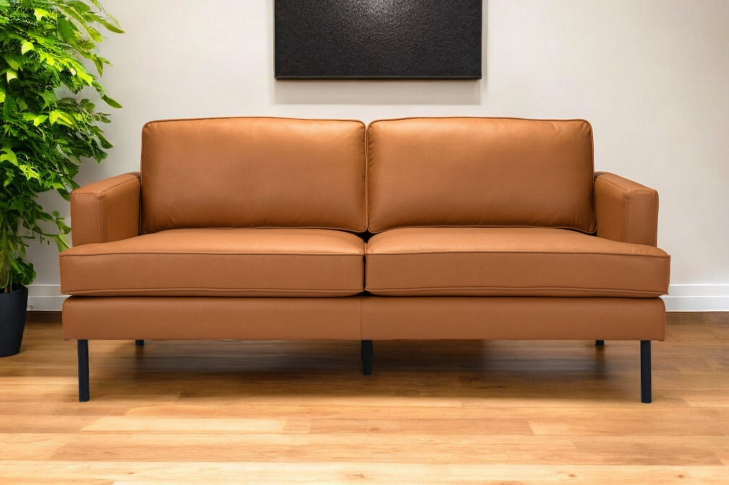 Modway Furniture 72" Brown Polyester Sofa with Chic Black Legs – Luxurious Design & Ultimate Comfort for Your Home - 396466-HOMEROOTS