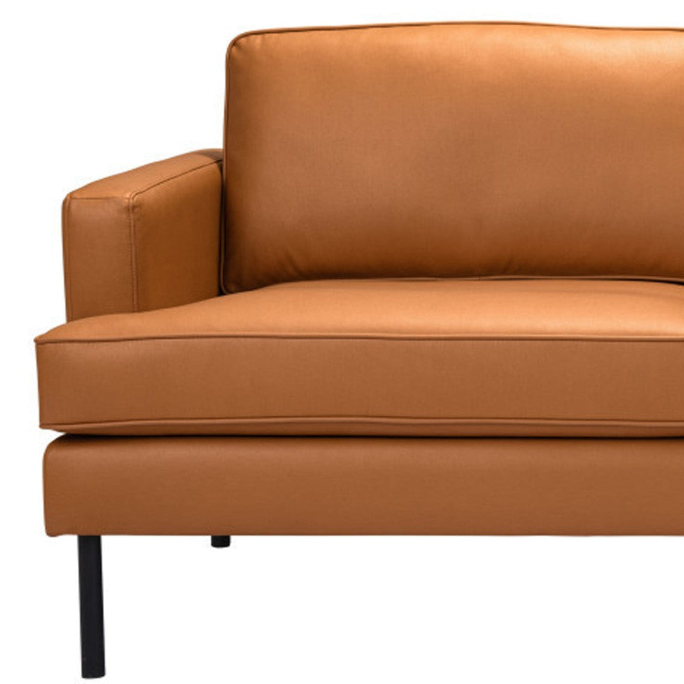 Modway Furniture 72" Brown Polyester Sofa with Chic Black Legs – Luxurious Design & Ultimate Comfort for Your Home - 396466-HOMEROOTS