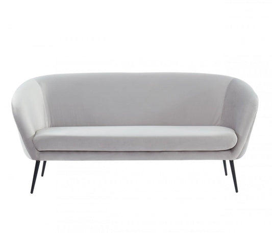 Modway Furniture 75" Light Gray Sofa with Stylish Black Legs - Durable, Comfortable Seating for Modern Living Spaces - 480908-HOMEROOTS