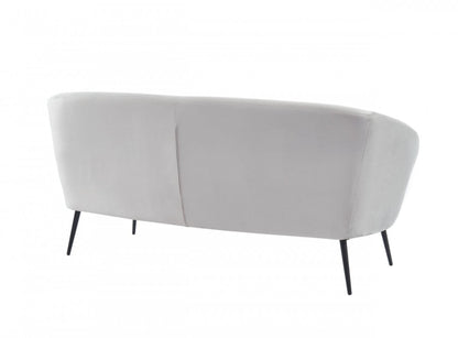 Modway Furniture 75" Light Gray Sofa with Stylish Black Legs - Durable, Comfortable Seating for Modern Living Spaces - 480908-HOMEROOTS