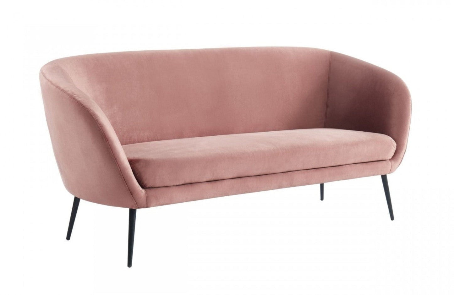 Modway Furniture 75" Coral Sofa with Contemporary Black Legs - Stylish, Comfortable, and Durable Polyester Design - 480909-HOMEROOTS