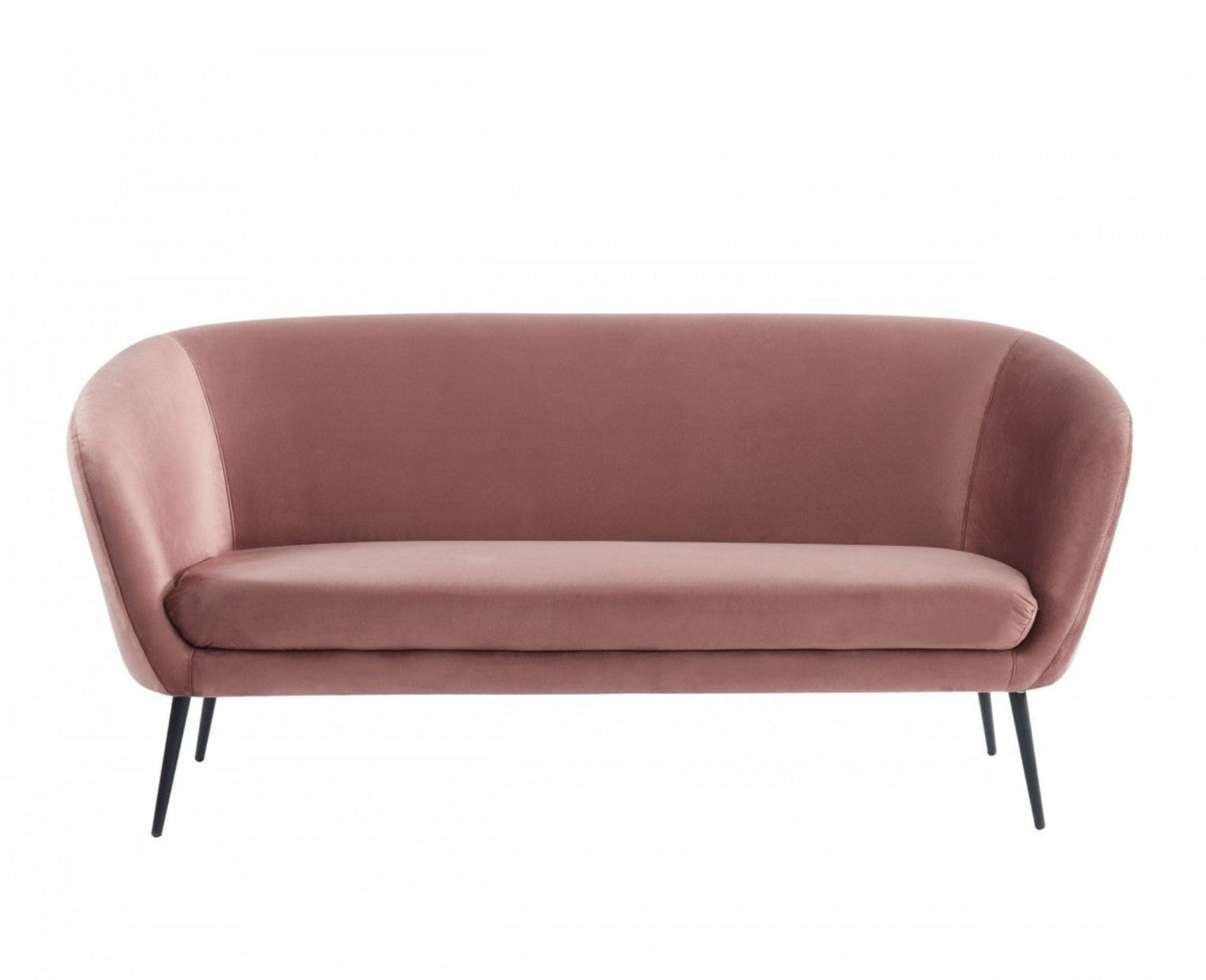 Modway Furniture 75" Coral Sofa with Contemporary Black Legs - Stylish, Comfortable, and Durable Polyester Design - 480909-HOMEROOTS