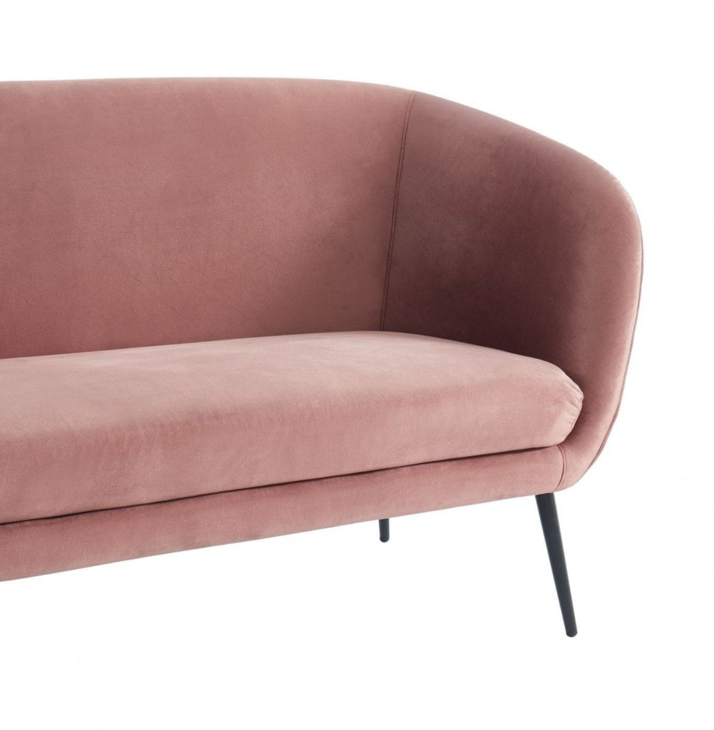 Modway Furniture 75" Coral Sofa with Contemporary Black Legs - Stylish, Comfortable, and Durable Polyester Design - 480909-HOMEROOTS