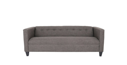 Modway Furniture 80" Charcoal Polyester Sofa with Sleek Black Legs - Luxurious Comfort & Contemporary Design Upgrade - 530467-HOMEROOTS