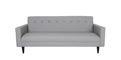 Modway Furniture 80" Gray Faux Leather Sofa with Stylish Black Legs - Modern Comfort & Versatile Decor Piece - 530477-HOMEROOTS