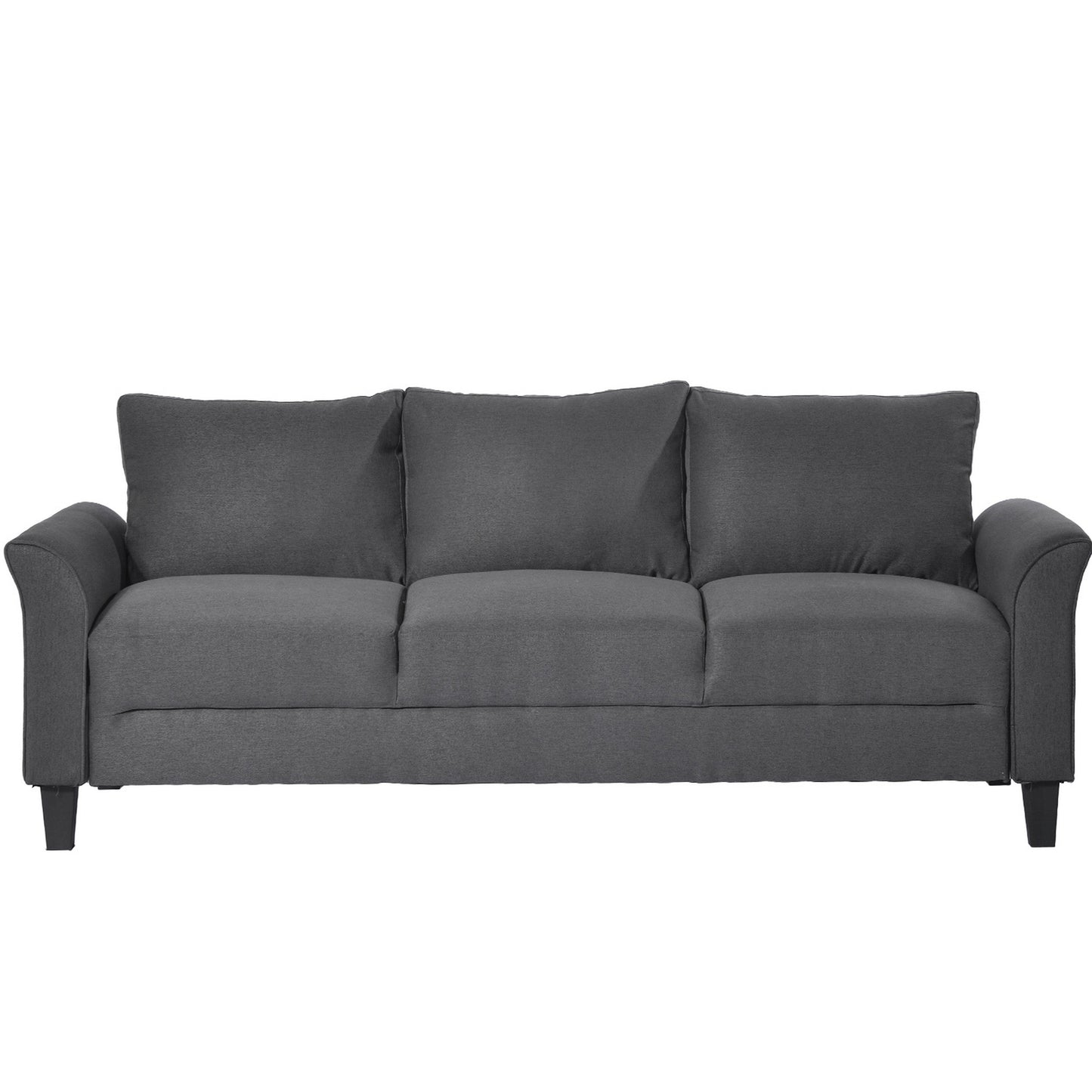 Modway Furniture 3 Piece Set Modern Sofa Conversation Set with Loveseat and Armchair, Gray - BM285795-BENZARA