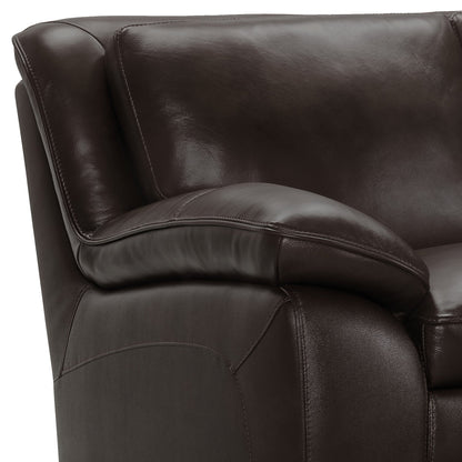 Modway Furniture Zanna Modern Genuine Cowhide Leather Sofa with Dacron Padding for Ultimate Comfort & Style