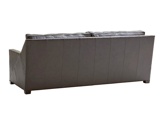 Modway Furniture Wright Leather Sofa - Luxurious Upholstered Seating with Ultra Down Cushions for Ultimate Comfort