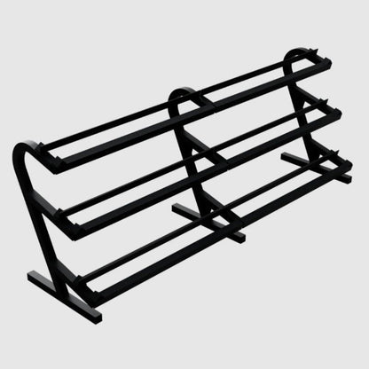TROY VTX TDR-3 3-Tier Rail Dumbbell Rack w/o Saddles - TDR-3