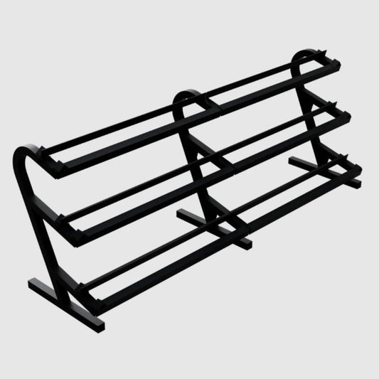 TROY VTX TDR-3 3-Tier Rail Dumbbell Rack w/o Saddles - TDR-3