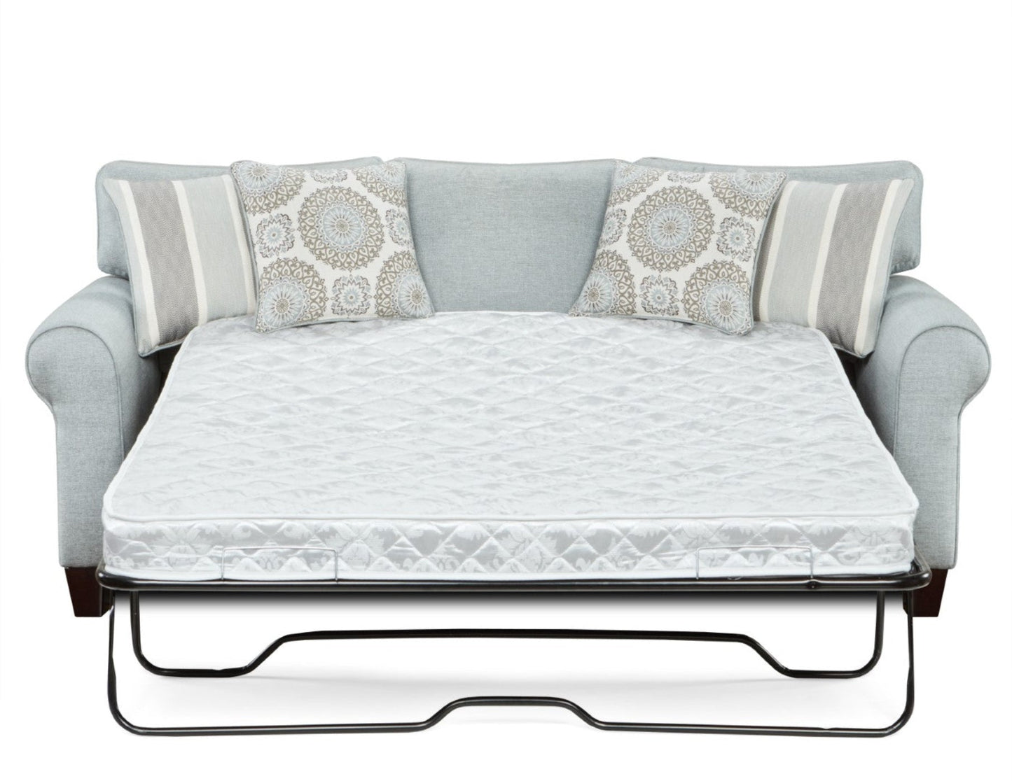 Modway Furniture 1144 Transitional Sleep Sofa - Coastal Style with Reversible Cushions & Stain-Resistant Fabric - 1144 Grande Glacier Sleeper