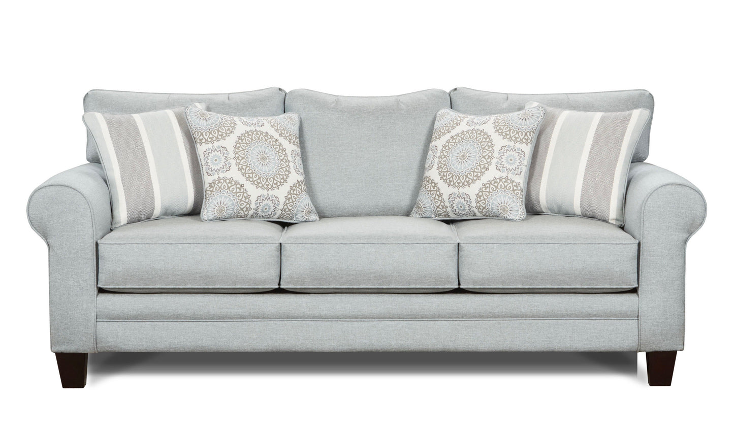 Modway Furniture 1144 Transitional Sleep Sofa - Coastal Style with Reversible Cushions & Stain-Resistant Fabric - 1144 Grande Glacier Sleeper